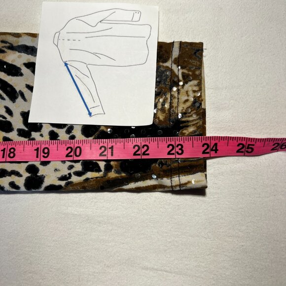 BELLISSIMA Bold Animal Print Sequin Jacket - Statement Piece - Size 10 - Picture 12 of 12